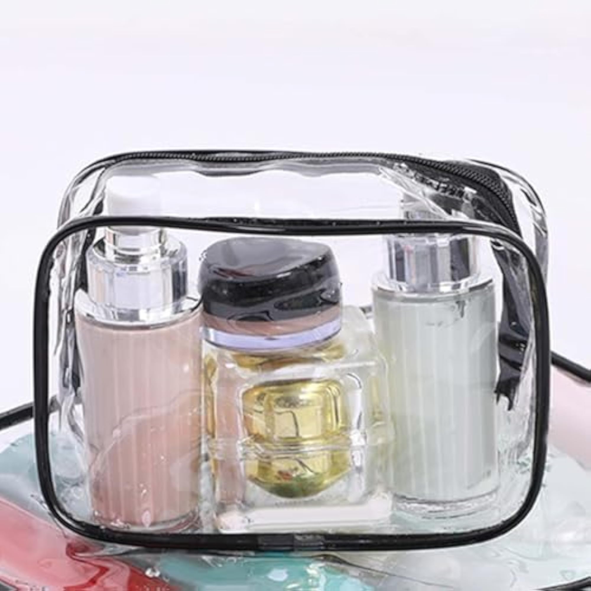 Clear Toiletry Bag Transparent Cosmetic Bag for Vacation