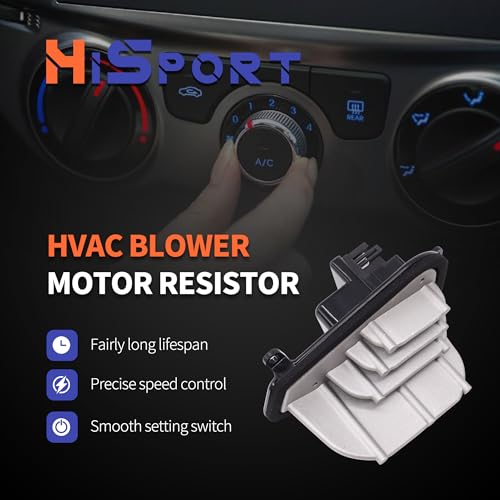 Image of HiSport 79330S3VA01 Front HVAC Blower Motor Resistor with Harness | Compatible with Honda Pilot 2003-2008 Replacement for Acura MDX 2001-2006 V6 3.5L Sport Utility