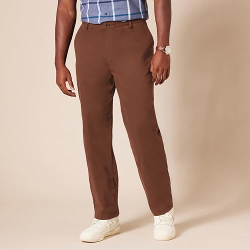Image of Amazon Essentials Men's Classic-Fit Wrinkle-Resistant Flat-Front Stretch Chino Pant