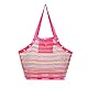 COOLGO Strandspielzeug Tasche mit Verstärktem Netze | Faltbare Sandspielzeug Netztasche XXL für Beach & Familie | Robuste Beachbag für Strand, Schwimmbad, Urlaub, Leicht, Rosa