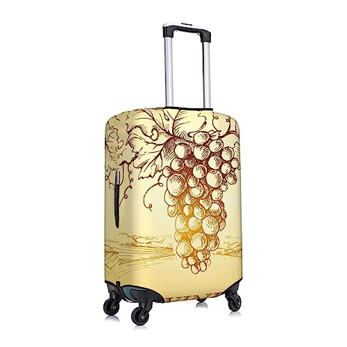 Bunch of Grapes Luggage Cover TSA Approved Stylish Dust and Scratch Resistant Luggage Case Protector Washable Elasticated Luggage Covers for Kids and Adults2