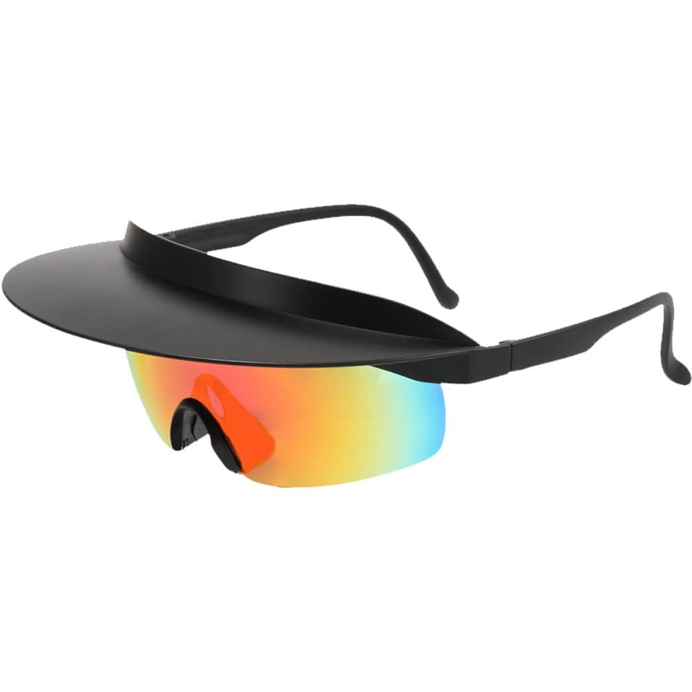 Wudaizhi Style1 Cycling Glasses One-Piece Visor Sunglasses With Brim Outdoor Oversized Sunglasses Fashion Sport Eyewear For Outdoor