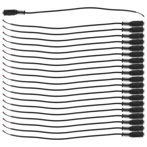 Cable de extensión para cámara CCTV de 5,5 x 2,1 mm, pack de 20 unidades para el hogar