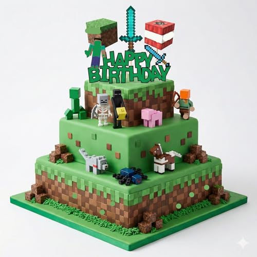 VIBEBOOSTER Cake Decoration Bundle - include 1 Large, 3 Medium