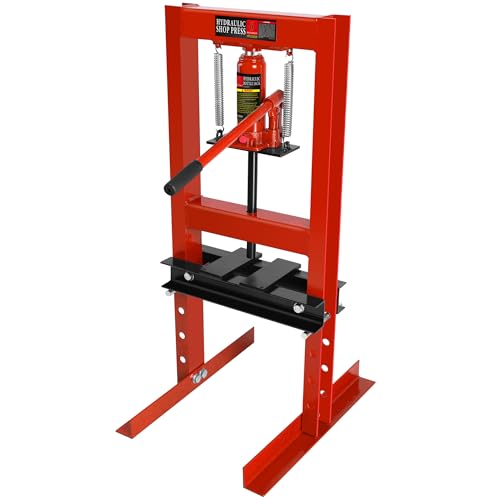 Boupower 5XJMBK26MDFDXZ-WYIGL4GQD4EN Hydraulic Shop Floor Press, Adjustable Working Table 12 Ton Steel H-Frame Shop Press thumb #2