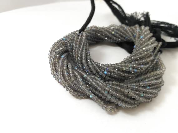 Perles labradorite naturelles facettées pour fabriquer des bijoux bohèmes chics au quotidien