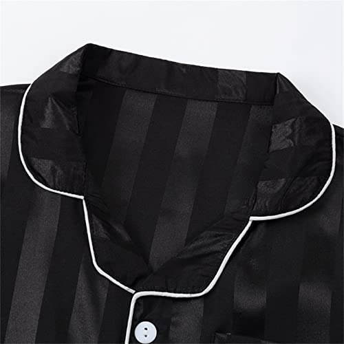 Boys Girls Striped Shorts Pajamas Sets 2pc Button Open Front Pj Outfits Soft Lightweight Summer Loungewear Sleepwear2