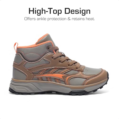 DREAM PAIRS Kids Shoes Hiking Boots Boys Girls High-Top Shoes Outdoors DuraPlay Lace-Up Lightweight Hiking Sneakers3