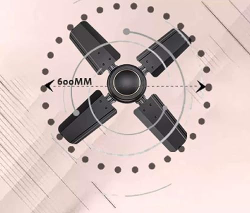 Image of haneul!!CEILING FAN!! 600 MM HIGH SPEED BLACK CEILING FAN!! 4 HEAVY BLADE!!100% MADE IN INDIA!! 24 INCH!!Summer