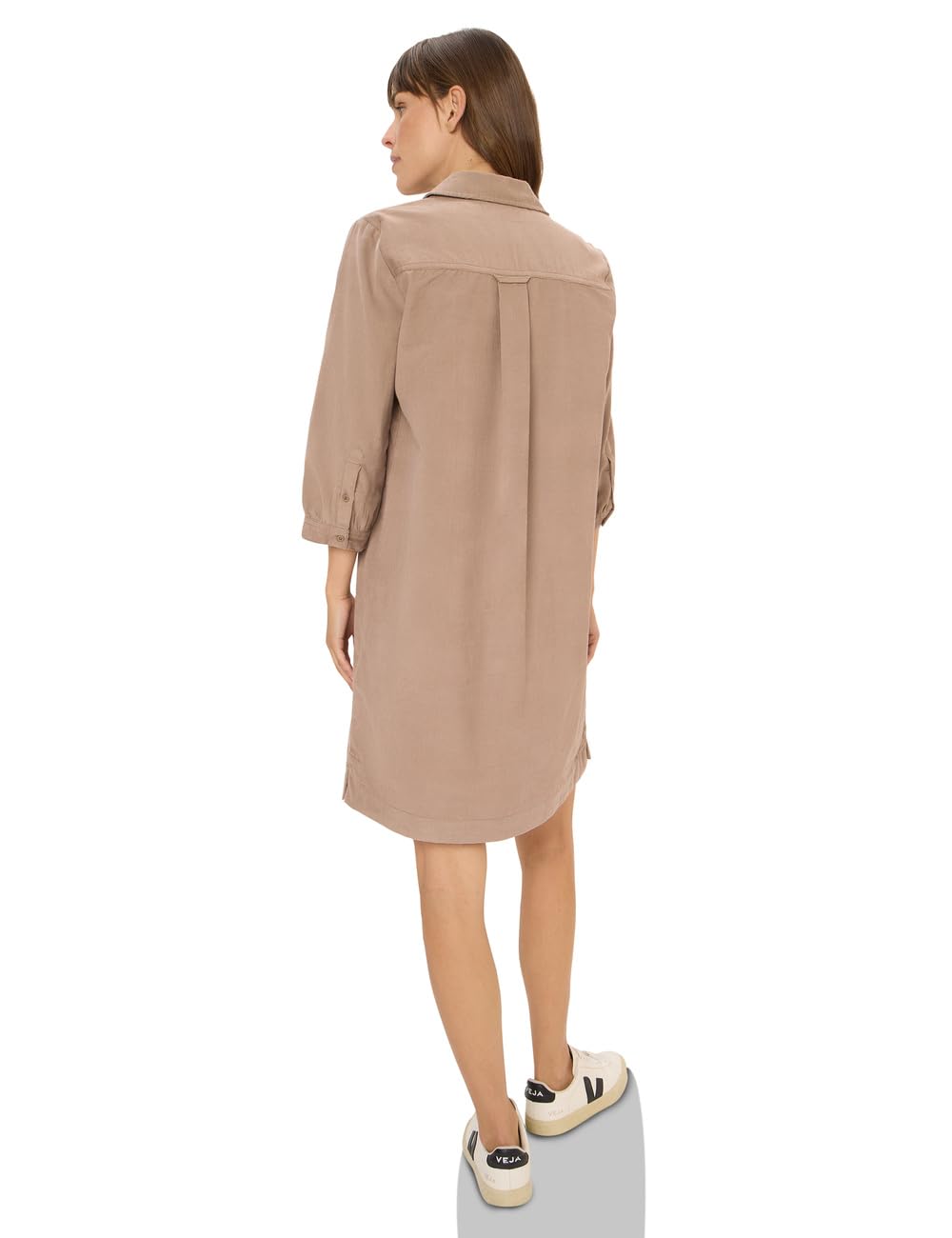 Cecil Robe en Velours côtelé de Couleur Unie Femme