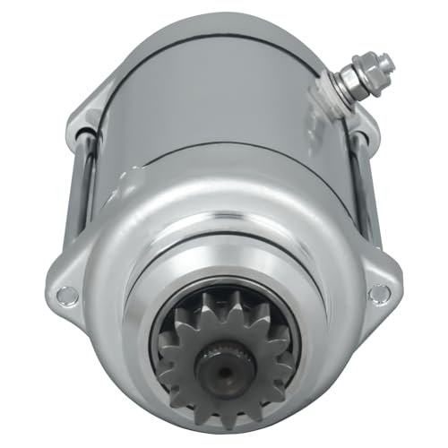 Image of Starter Motor Compatible with Yamaha V Star 1100 Silverado 02-09 Classic 00-09 Custom 99-09 Virago 99-99 XVS1100AT XV1100 5EL-81890-01-00 18748 SMU0305 18748N