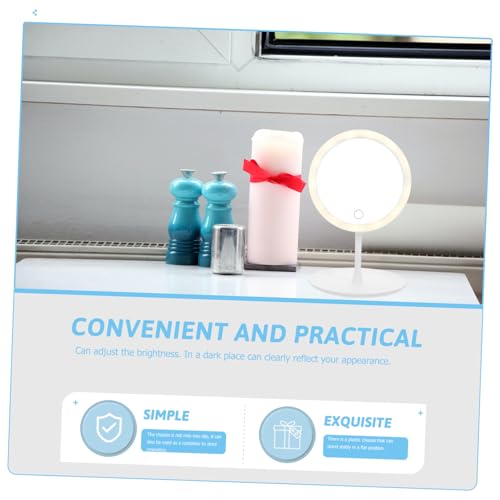 Espejo de maquillaje iluminado Beaupretty con control táctil miniatura 2