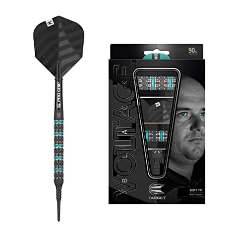 Target Darts Unisex-Adult Rob Cross Black Edition 90% Wolfram Softdarts-Set Dartpfeile Cover