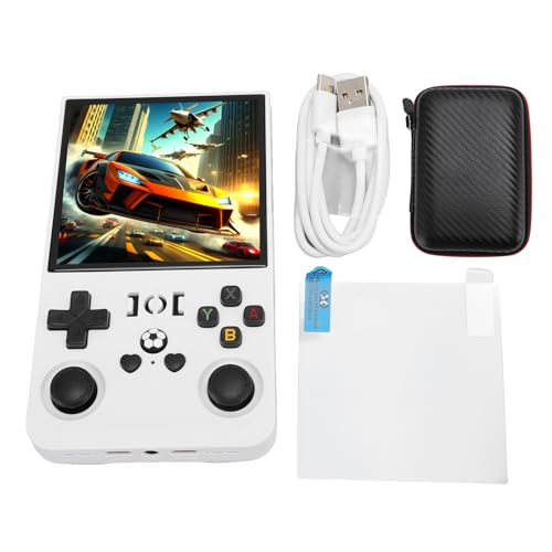 ADMYTHGB Consola de Juegos portátil, Consola de Juegos Retro portátil con Pantalla IPS de 4 Pulgadas y más de 18.000 Juegos, Reproductor de Juegos portátil de Doble con Tarjeta de (ShChGB)