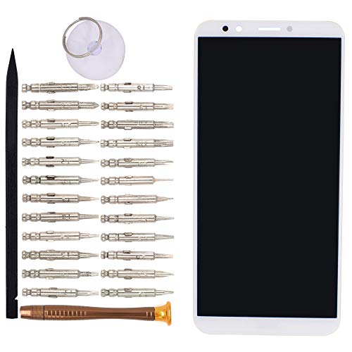 Image of LCD Screen Display Digitizer Touch Panel Without Frame Screen Replacement for Huawei Y7 Pro 2018(White)