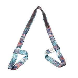 Yogamat riem, yogamat, draagriem, draagriem, bedrukte oefening, fitness, sport, stretch, yogamat, schouderriem, verstelbare lussen voor alle matmaten