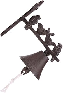 BESPORTBLE 1Pc Sinos De Vento Sino De Porta De Parede De Ferro Sino De Porta Vintage Sino De Bronze Sinos De Vento Pendurado Pingente De Sino Campainha Nostalgia Lojista Pingente De Sino De