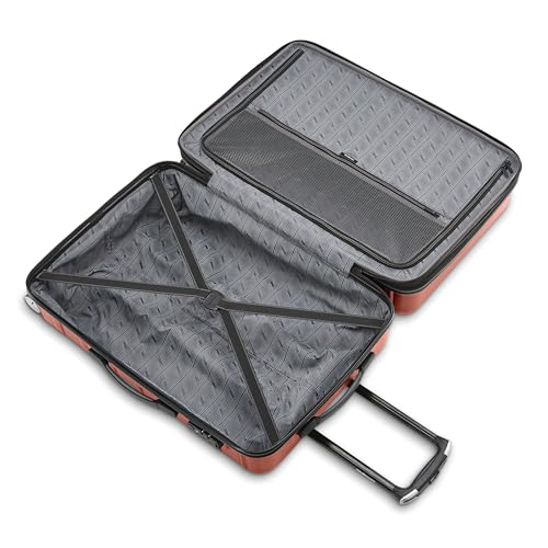Image of Samsonite Omni 2 Hardside 2 Piece Set - Includes Carry-On & Medium Checked Suitcases - 360 Dual Spinner Wheels - Integrated TSA Lock & Expansion - Amazon Exclusive - Brick Orange