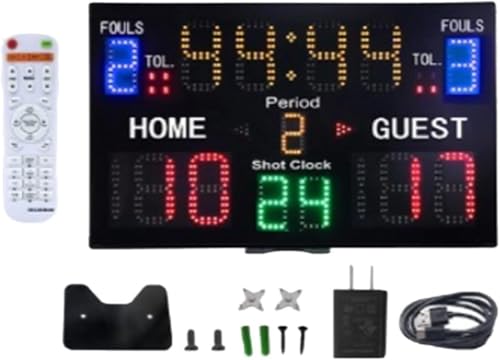 Marcador Electrónico Multifuncional para Baloncesto Interior