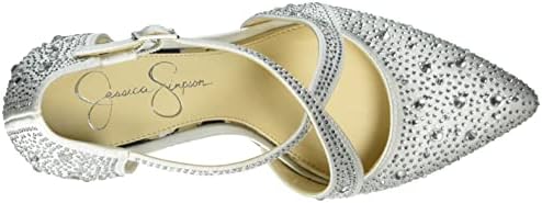 Jessica Simpson Women's Accile Embellished Pump, White, 7.5 | Image 4