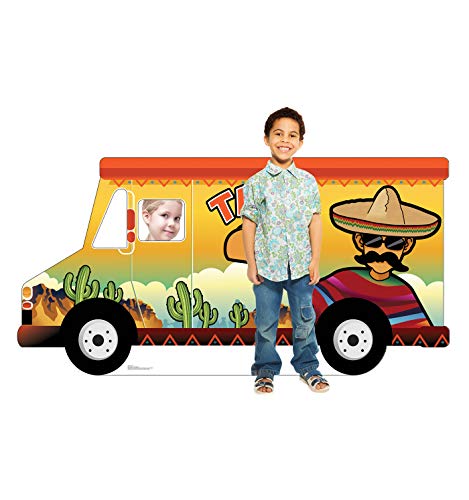 Image of Cardboard People Taco Truck Stand-in Life Size Cardboard Cutout Standup