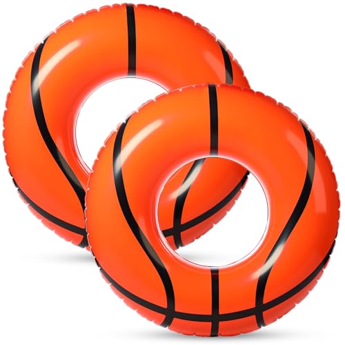 ShinyRelief 2 Pcs Inflatable Pool Rings for Sports and Beach