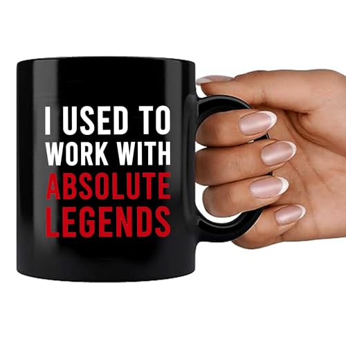 Image of Panvola I Used To Work With Absolute Legend Coworker Gifts Retirement New Job Goodbye Retired Colleague Ceramic Coffee Mug (11 oz, Black)