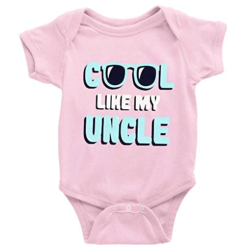GKrepps Cool Like My Uncle Novetly Newborn Clothes Baby Crawl Playsuit Short Sleeve