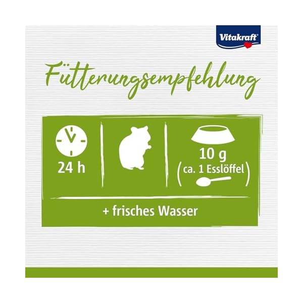 Vitakraft Menu Vital, Hamster Futter, mit Gemüse, mit Nüssen, mit lebenswichtigen Vitaminen und Mineralien, ohne Zusatz von Zucker und Getreide (1x 1kg) – Bild 7