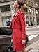 EXLURA Women's Professional Business Lightweight Blazer Dress Suit Sets 2 Piece Work Office Fashion Outfits Red