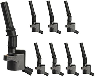 ENA Set of 8 Curved Boot Ignition Coil Pack Compatible with Ford Lincoln Mercury 4.6L 5.4L V8 Replacement for DG508 C1454 C1417 FD503 1L2U12029AA I2LU-12A388-AA C1417 DG473 DG481 DG491