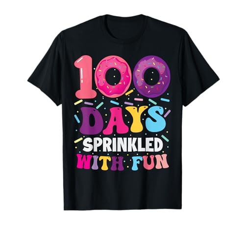 100 días rociados con donas divertidas para niños del 100º día de escuela Camiseta