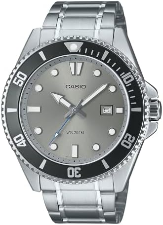 Casio Watch: Silver MDV-107D-8AVDF