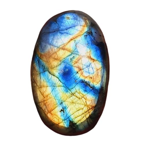 Labradorite cabochon ovale 33x21x7mm pour fabrication bijoux bricolage pendentif collier