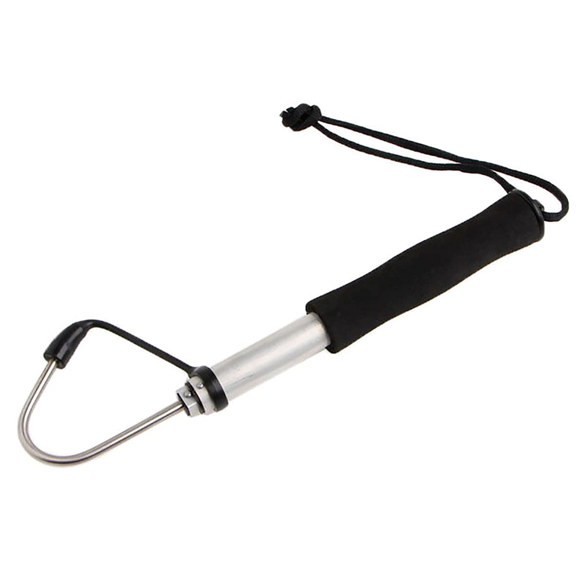 60/90cm Teleskop Versenkbare Fisch Gaff Edelstahl EIS Meer Angeln Edelstahl Eva Speer Haken Anzugehen
