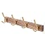 Coat Rack with 4 Gold Hooks