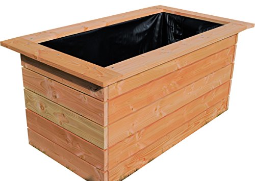 myduct - Jardinière surélevée en douglas durable de 200 cm.