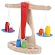 Bagima Kinderwaage aus Holz, 28 X 26 X 5, Holzwaage, Pädagogisches Kinder-Kind-Kindergarten-Mathe-Lehrspielzeug