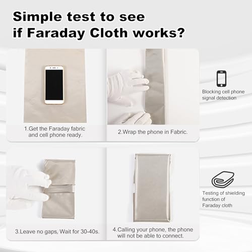 Atopefroa FF-0A1 Faraday Fabric, Diy Faraday Bags/Faraday Cage, Military Grade Emf/Emp Protection Shield thumb #2