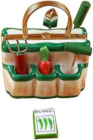 Gardening Bag with Tools Limoges Box
