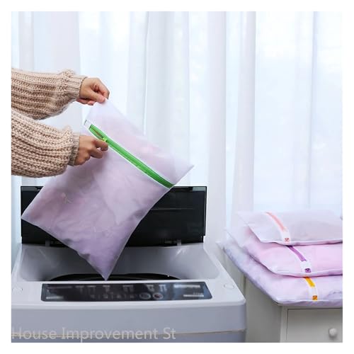 Bolsas de malla para lavandería en viajes y organización de mantas delicadas en el hogar 5