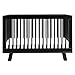 Babyletto Hudson 3-in-1 Convertible Baby Crib - GREENGUARD Gold Certified Convertible Crib to Toddler Bed & Daybed - Wooden Baby Bed with 4 Adjustable Mattress Heights - Easy to Assemble - Black