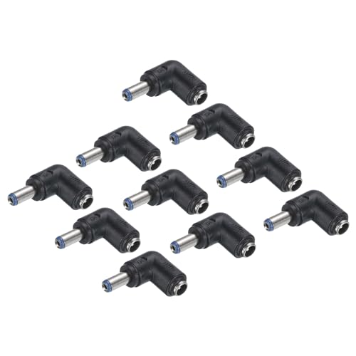 Adaptador de conector DC 5.5x2.1mm ángulo 90° 10 piezas miniatura 1