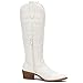 GLOBALWIN White Cowboy Boots For Women Knee High Boots Western Embroidered Cowgirl Boots 8M