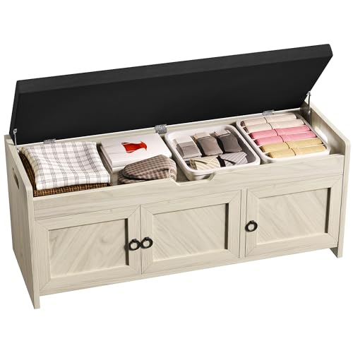 YITAHOME Shoe Bench with Storage & Cushioned Seat