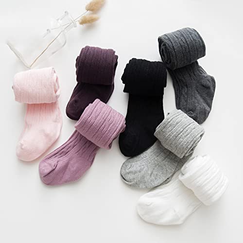 Meia-calça infantil para bebês meninas leggings quentes de tricô sem costura meias elásticas meia-ca