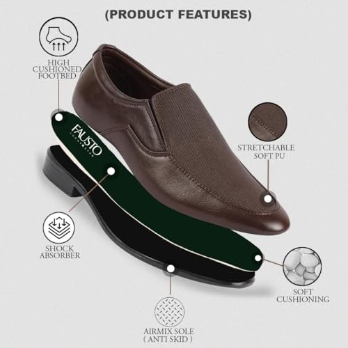 Image of FAUSTO Men Formal Pull-On Shoes
