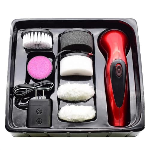 Brosse à chaussures électrique avec fonction cireuse pieds et entretien du cuir de voiture