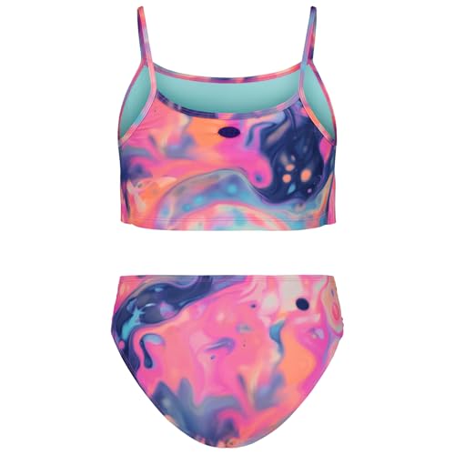 Image of Under Armour Girls' Two Piece Bikini Swimsuit, UPF 50+ Sun Protection, Quick Drying Bathing Suit