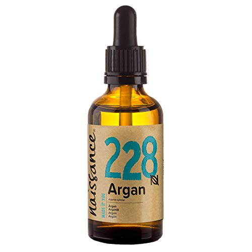 Naissance Aceite Vegetal de Argán de Marruecos n. º 228  50ml - Puro, natural, vegano, sin hexano y no OGM - Hidratación natural para el rostro, el cabello, la barba y las cutículas.